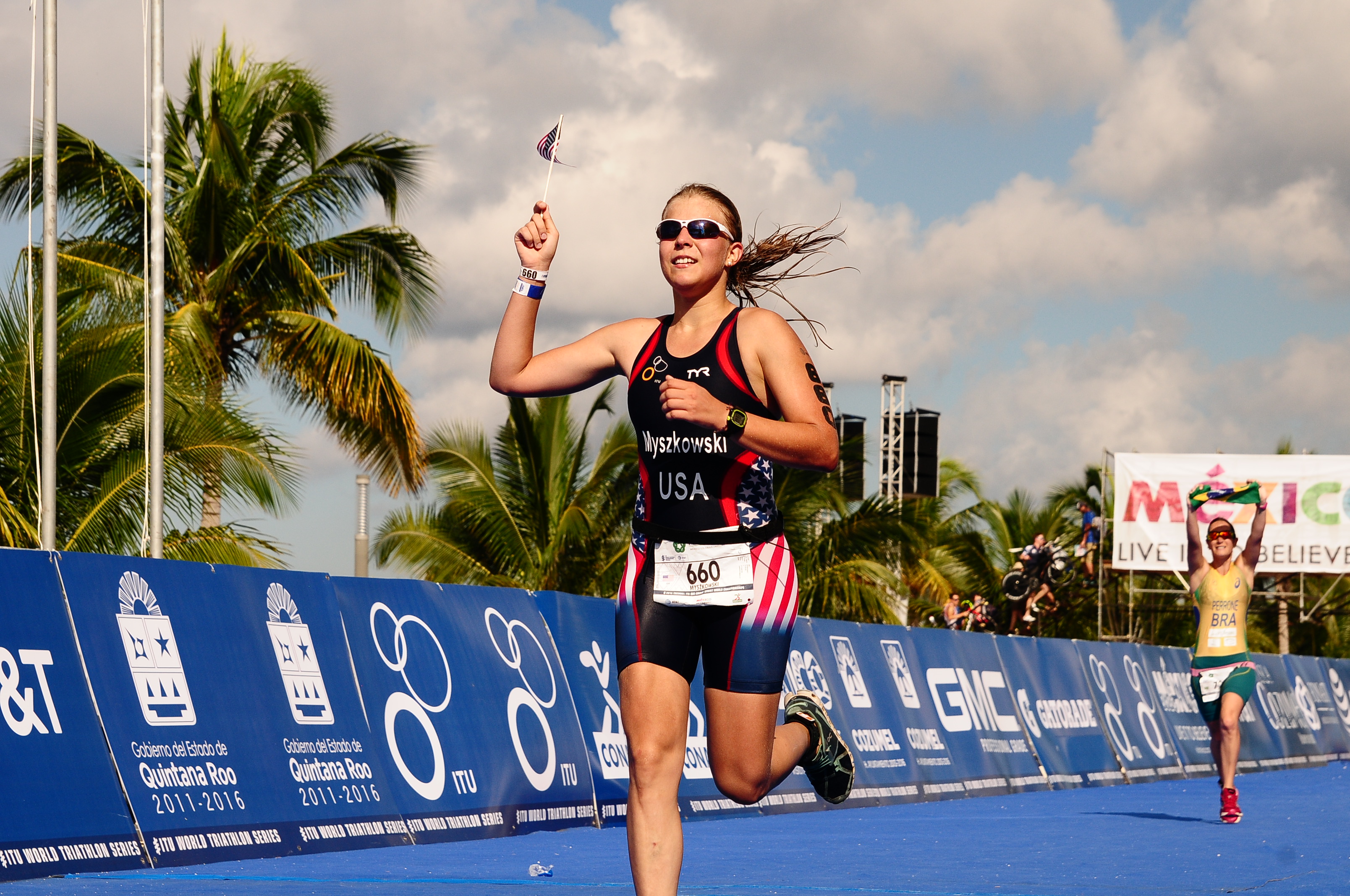 Olivia Myszkowski was part of the Team USA at the World Triathlon in September.