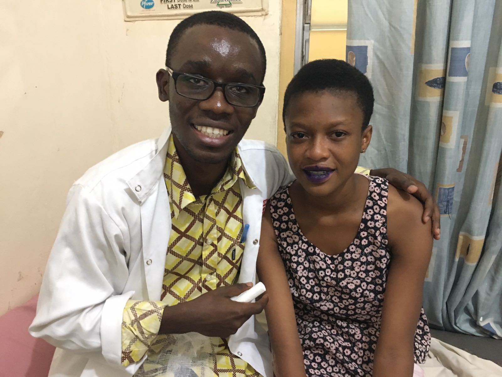 Touro's School of Health Sciences Occupational Therapy program donated several hundred Orfit splints to Ghana this year. Pictured above, Robert Stowa, a hand therapist in Ghana, poses with one of his patients who benefited from a donated splint.