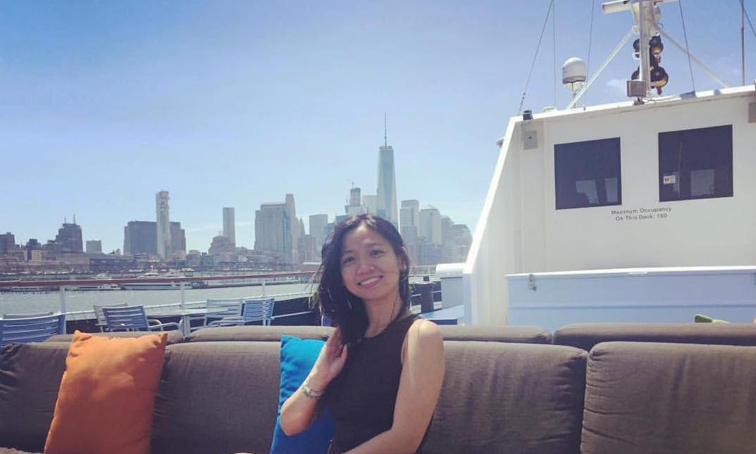 Dana Cyrelda Sanchez sitting on a boat