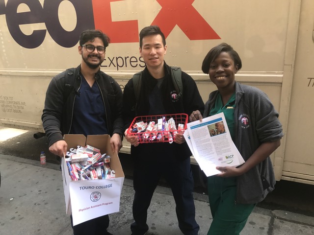 Students at the SHS PA-Manhattan program ran an oral health fair on April 26.