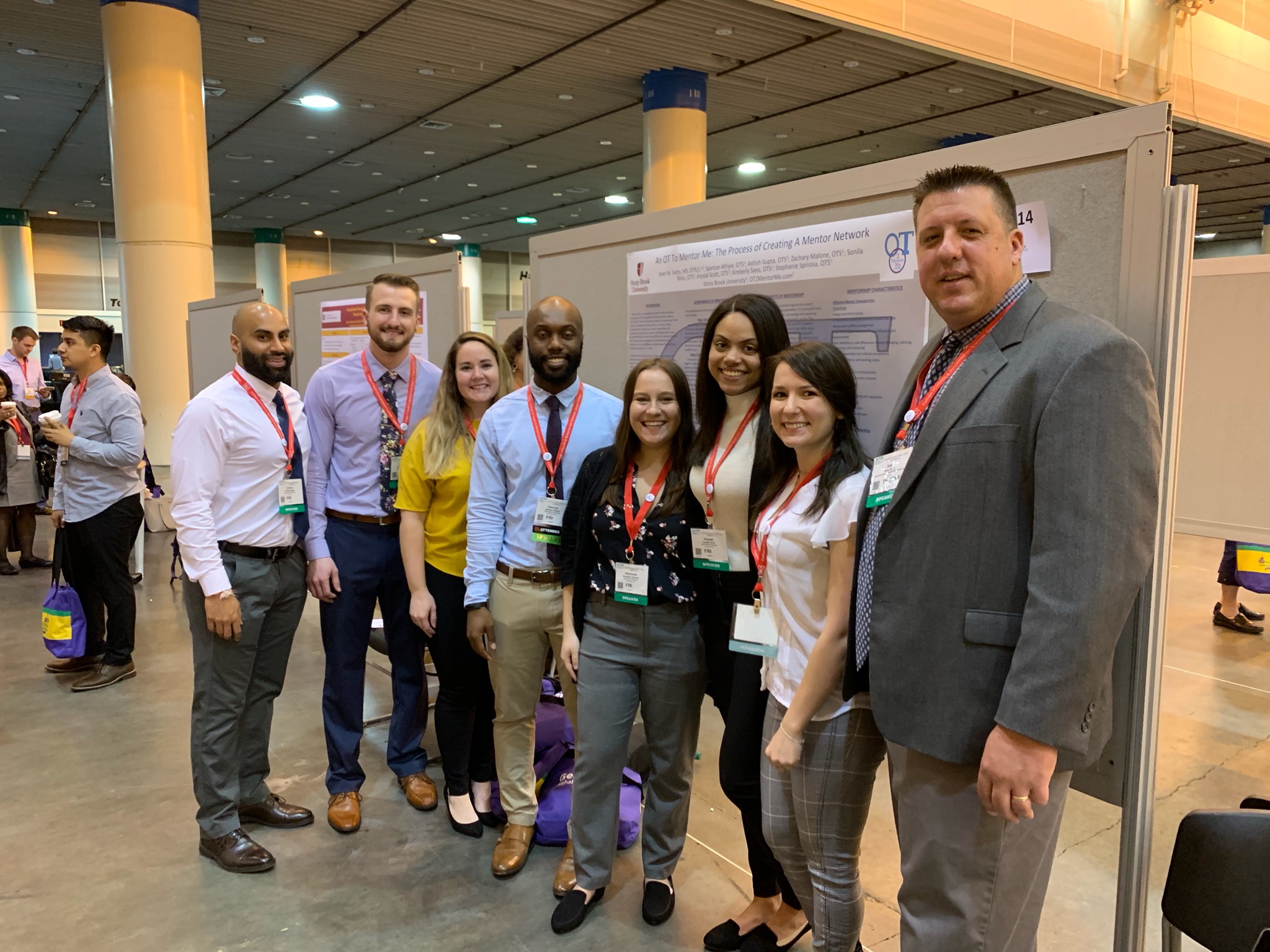 Touro Alum Sean Getty (far right) at the 2019 American Occupational Therapy Association's Annual Conference.